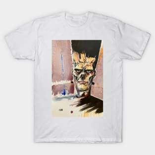 Frankenstein Zombie Illustration T-Shirt